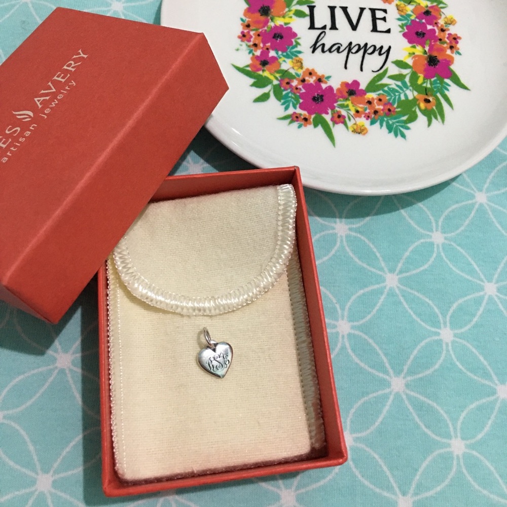 James Avery puffed heart charm